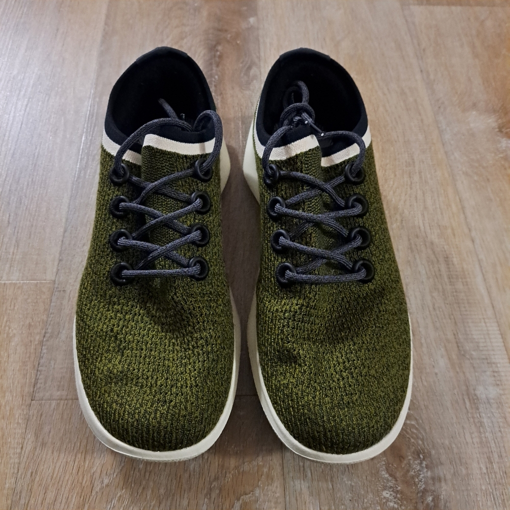 Allbirds Tree Dasher 2 Sneakers Chasm Green Stony Cream Sole Men's Size 13